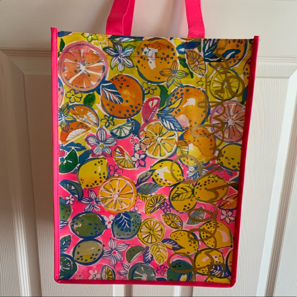 Lilly Pulitzer Reusable Lemon Shopping Tote